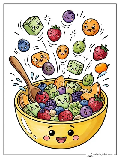 Colored example of this coloring page