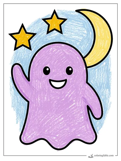 Colored example of this coloring page