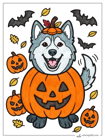 Colored example of this coloring page