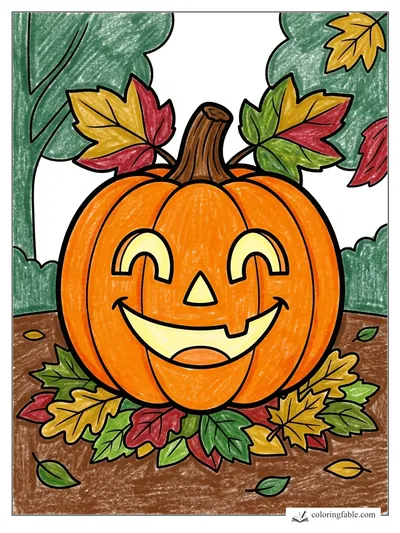 Colored example of this coloring page