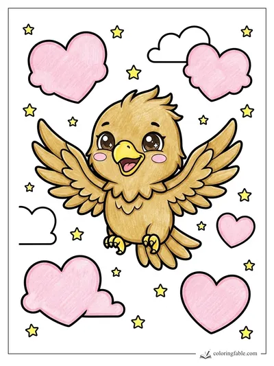 Colored example of this coloring page
