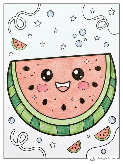 Colored example of this coloring page