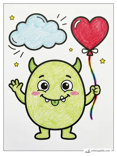 Colored example of this coloring page