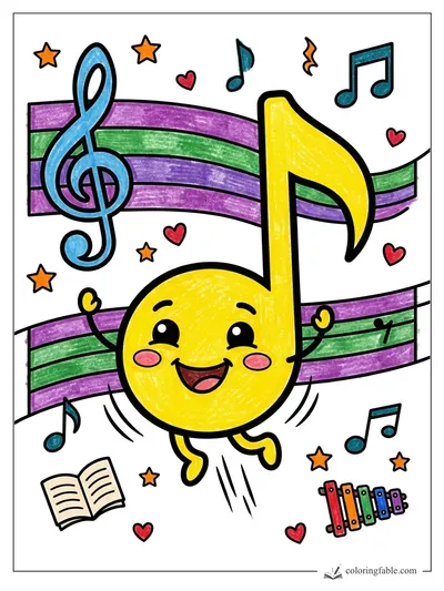 Colored example of this coloring page