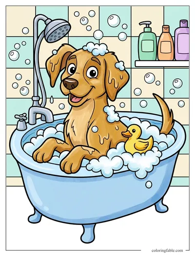 Colored example of this coloring page