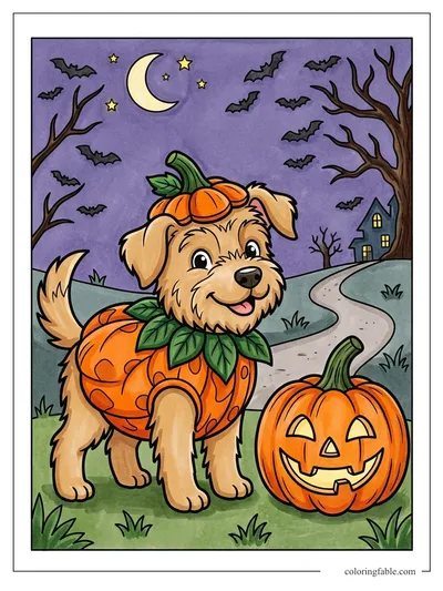 Colored example of this coloring page