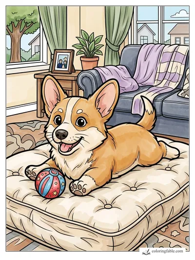 Colored example of this coloring page