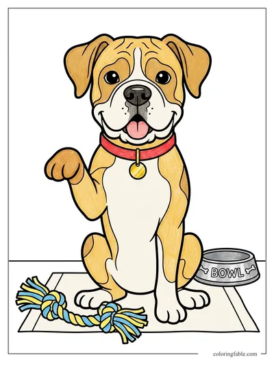 Colored example of this coloring page