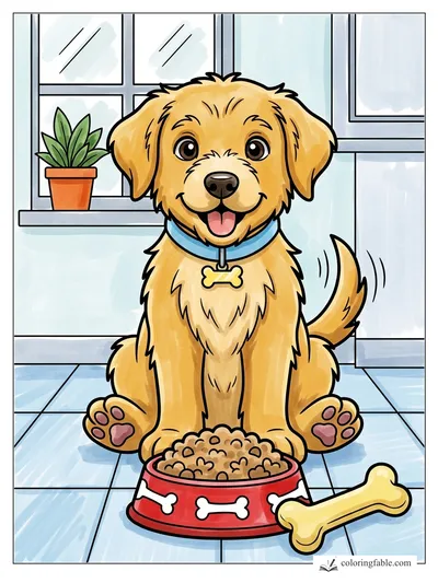Colored example of this coloring page