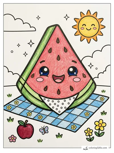 Colored example of this coloring page