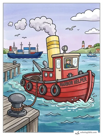 Colored example of this coloring page