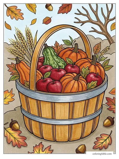 Colored example of this coloring page