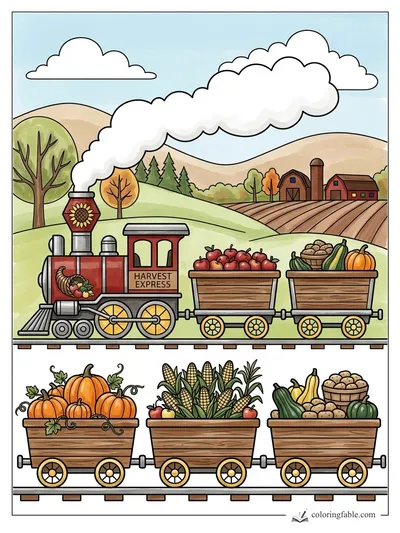Colored example of this coloring page