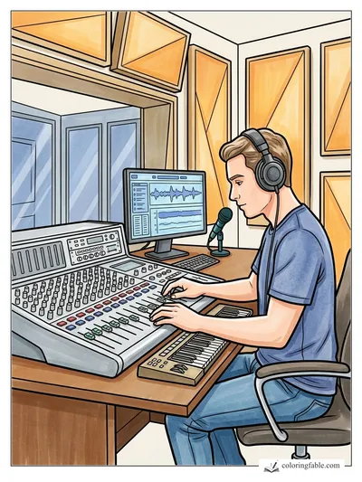 Colored example of this coloring page