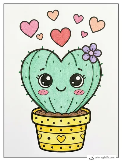 Colored example of this coloring page