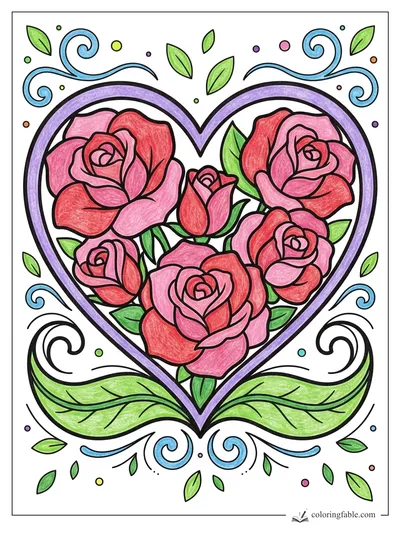 Colored example of this coloring page