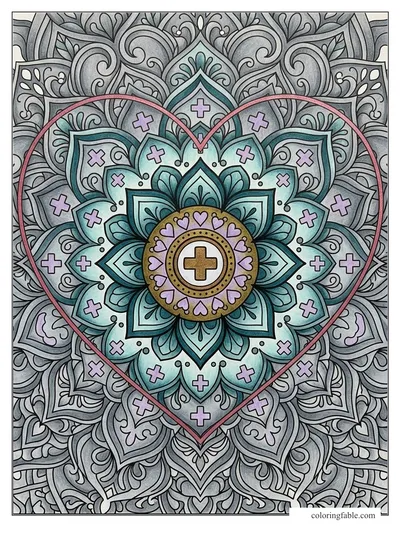 Colored example of this coloring page