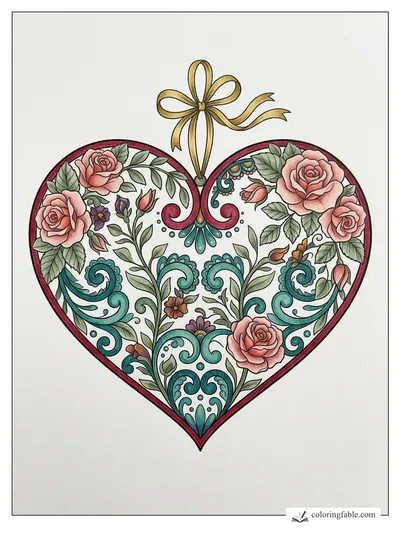 Colored example of this coloring page