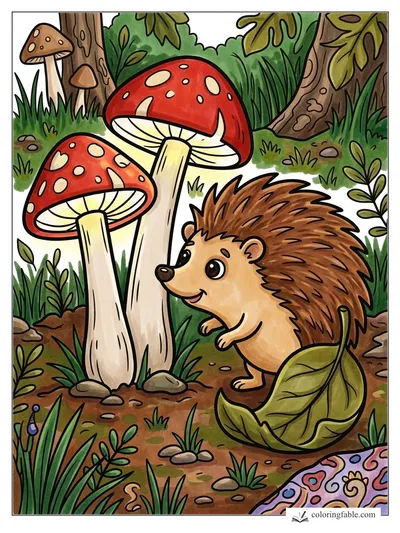 Colored example of this coloring page