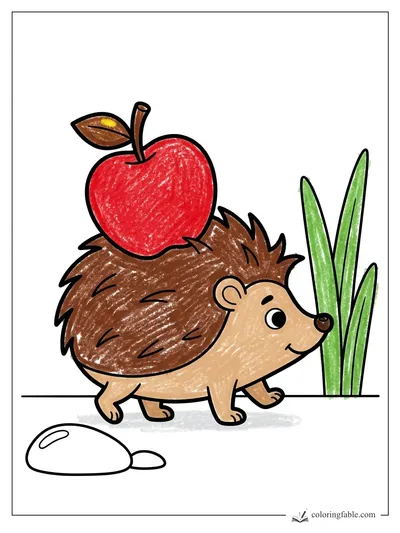 Colored example of this coloring page