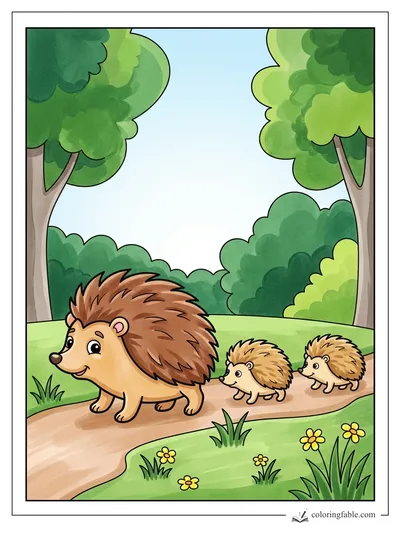 Colored example of this coloring page