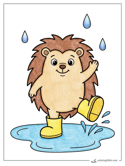 Colored example of this coloring page