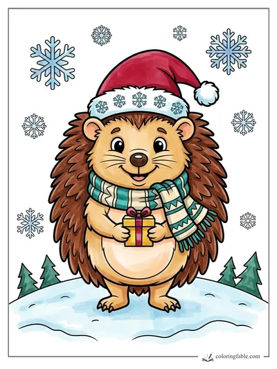 Colored example of this coloring page