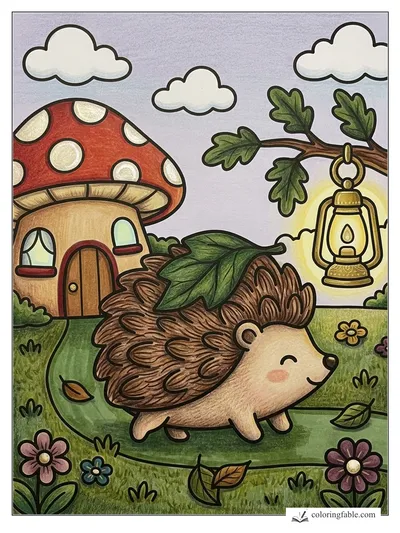 Colored example of this coloring page