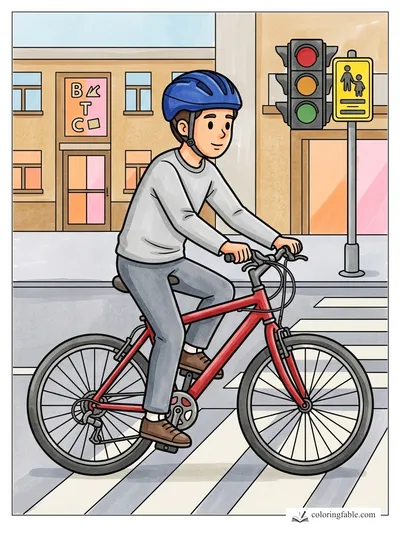 Colored example of this coloring page
