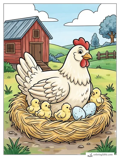 Colored example of this coloring page