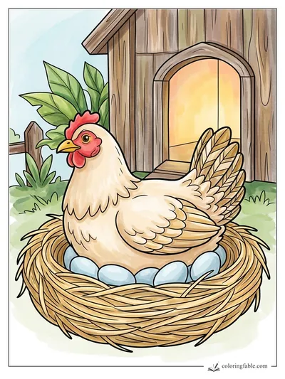 Colored example of this coloring page