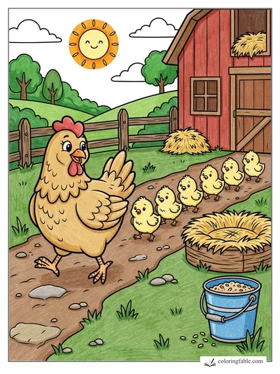 Colored example of this coloring page
