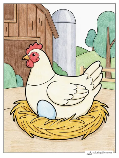 Colored example of this coloring page
