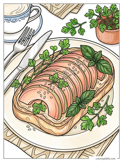 Colored example of this coloring page