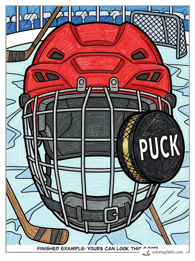 Colored example of this coloring page