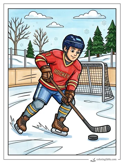 Colored example of this coloring page