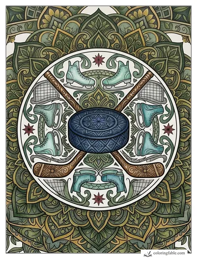 Colored example of this coloring page