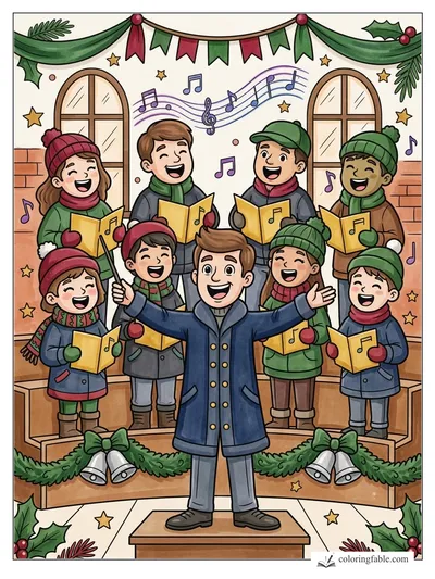 Colored example of this coloring page