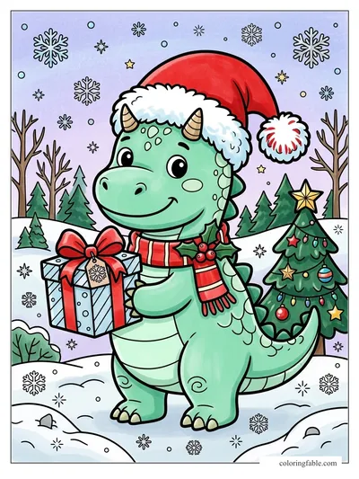 Colored example of this coloring page