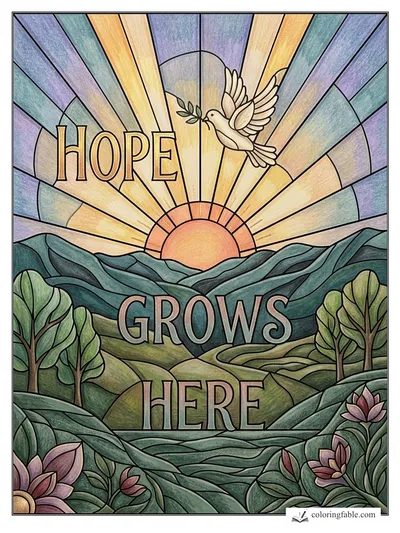 Colored example of this coloring page