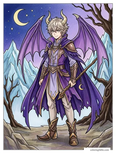 Colored example of this coloring page