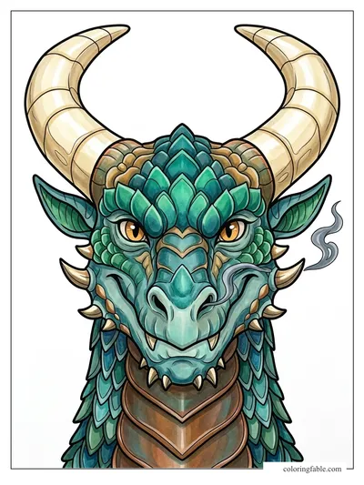 Colored example of this coloring page