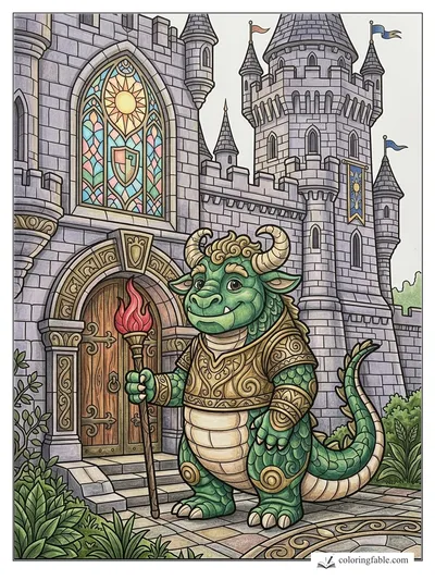 Colored example of this coloring page