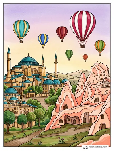 Colored example of this coloring page