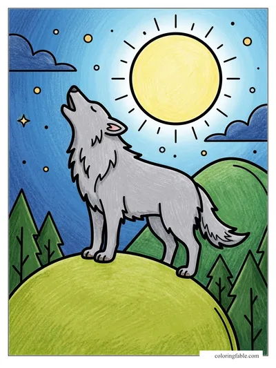 Colored example of this coloring page