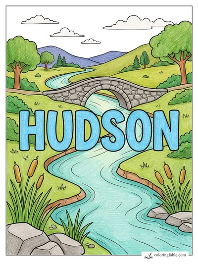 Colored example of this coloring page