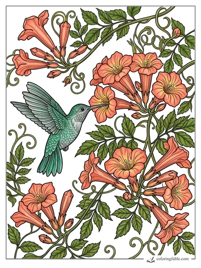Colored example of this coloring page
