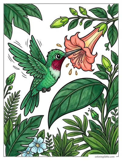 Colored example of this coloring page