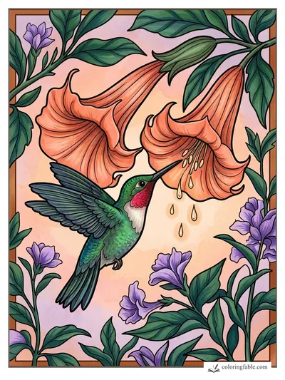Colored example of this coloring page
