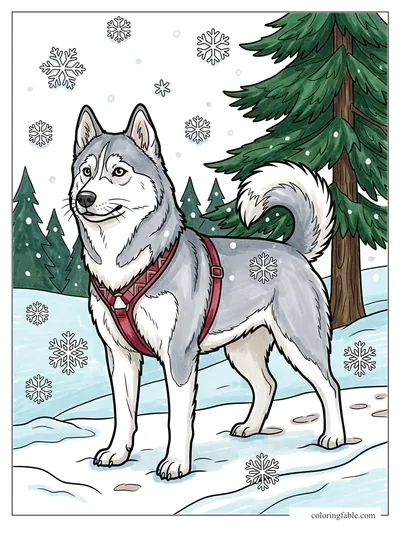 Colored example of this coloring page